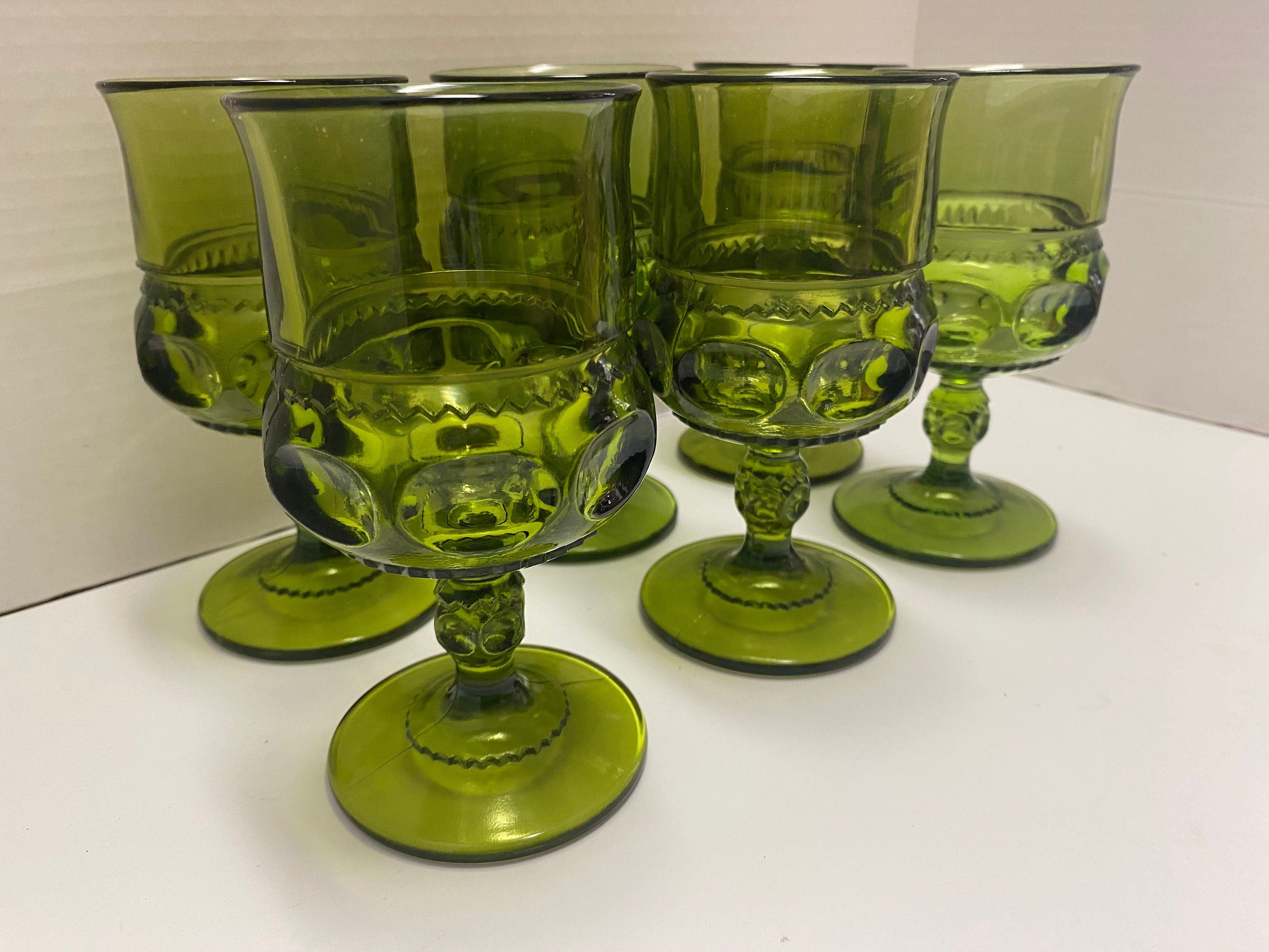 Kings Crown Glass Goblets