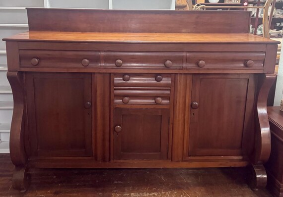 Antique Empire Sideboard Buffet