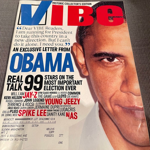 Vibe Magazine Obama cover