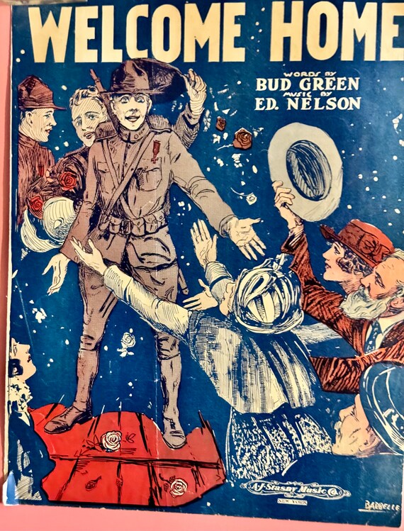 WW1 sheet music WELCOME HOME