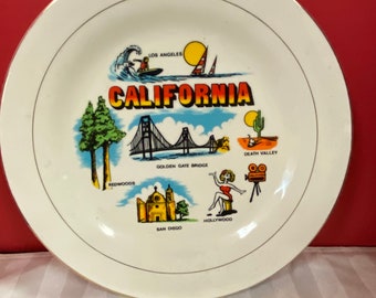 California Souvenir plate