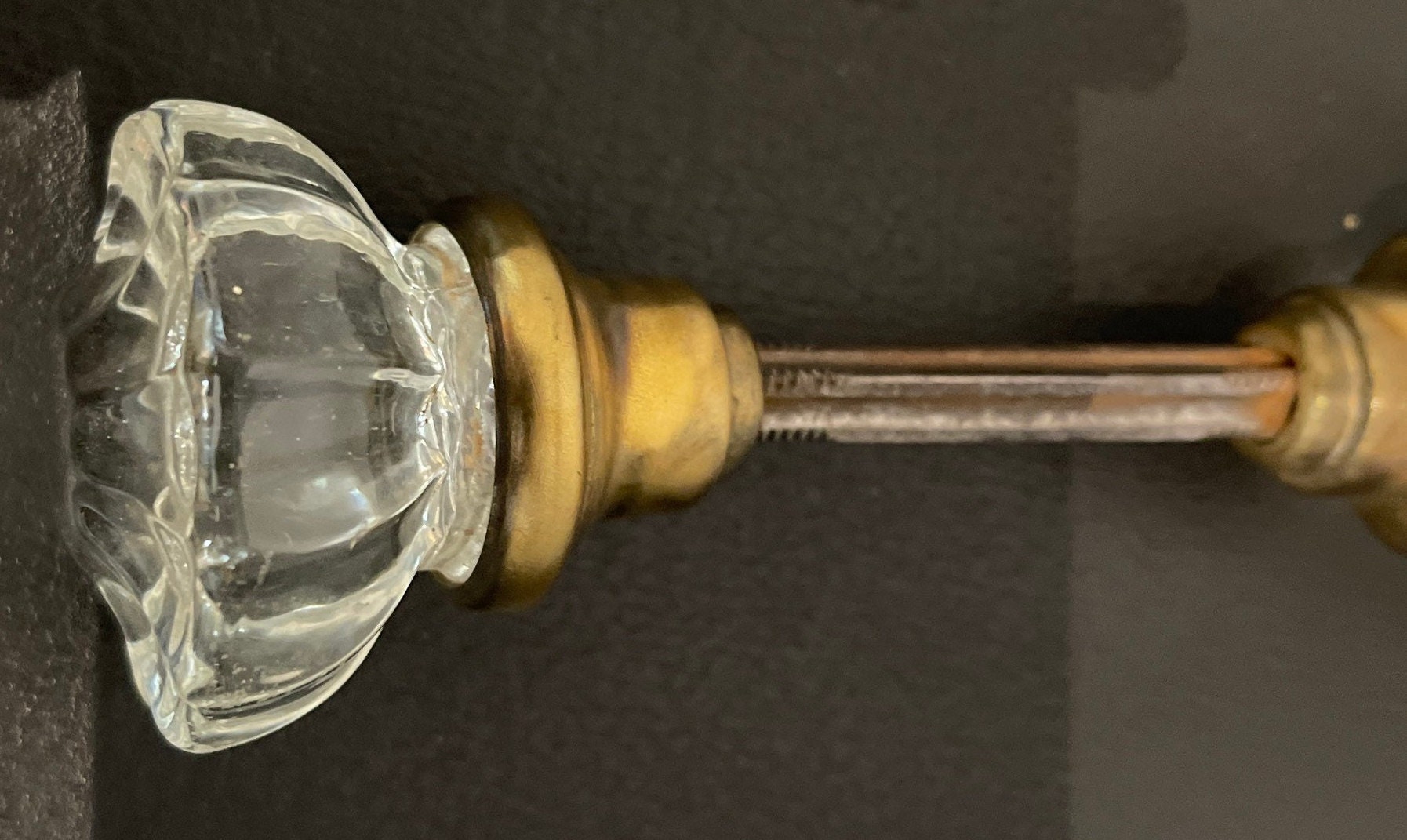 Antique Glass Door Knob set