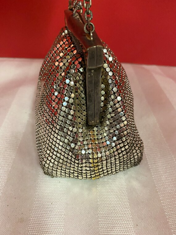 Silver Mesh Whiting and Davis Handbag - image 9