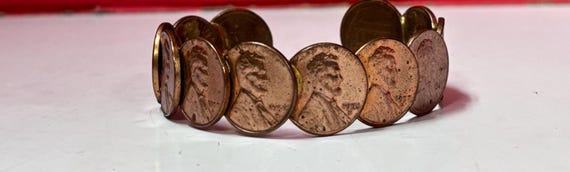 Copper Penny Cuff Bracelet