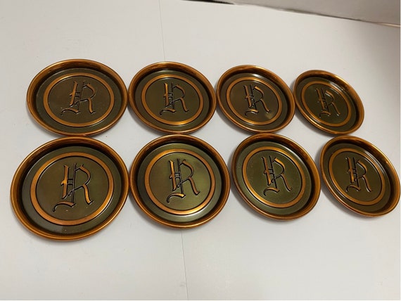 L.E. Mason Bronze Coaster Set