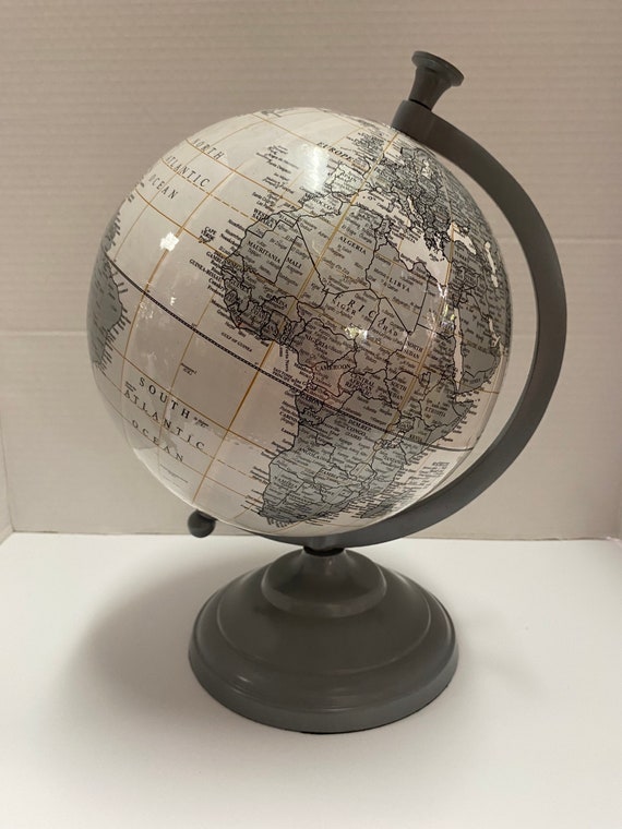 Gray World Globe