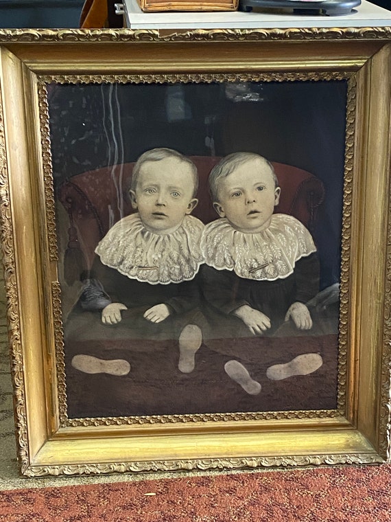 Victorian framed Pastel Portrait