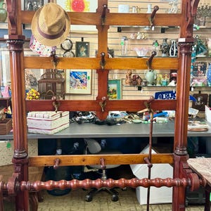 Gorgeous Antique Hall Tree