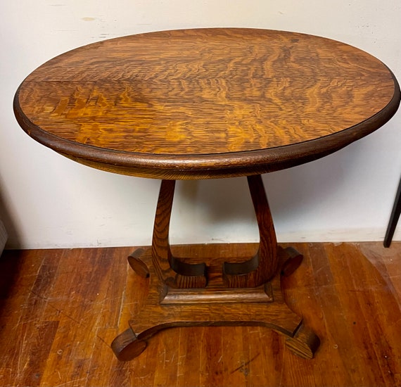 Tiger Oak Parlor Table