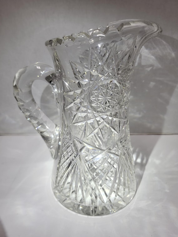 American Brilliant Cut Glass Pitcher