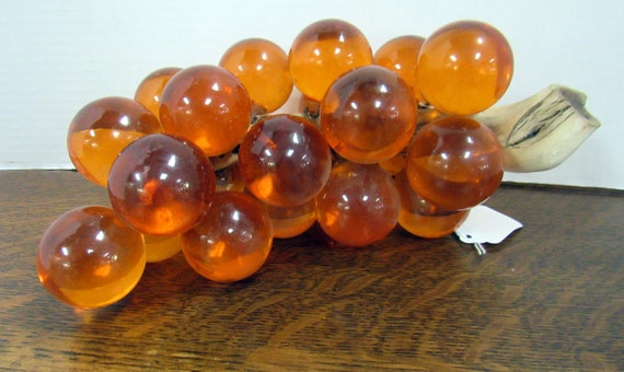 Orange lucite grape cluster