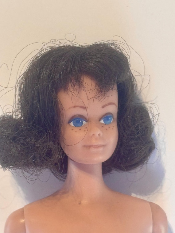 Midge brunette hair & blue eyes