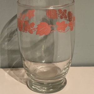 Pyrex pink gooseberry glass