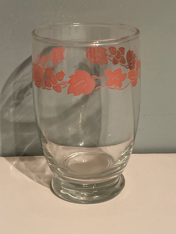 Pyrex pink gooseberry glass