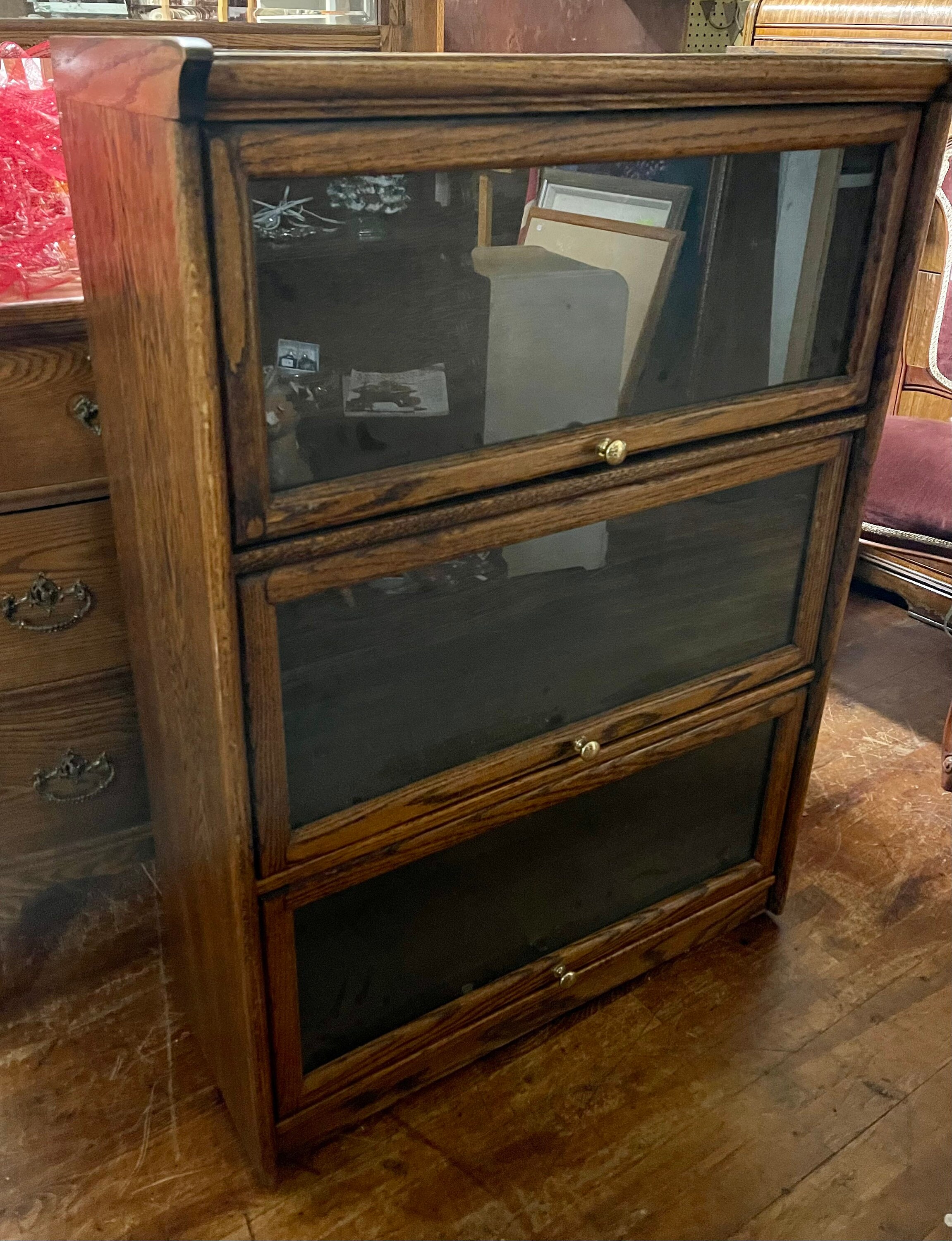 Oak barrister bookshelf