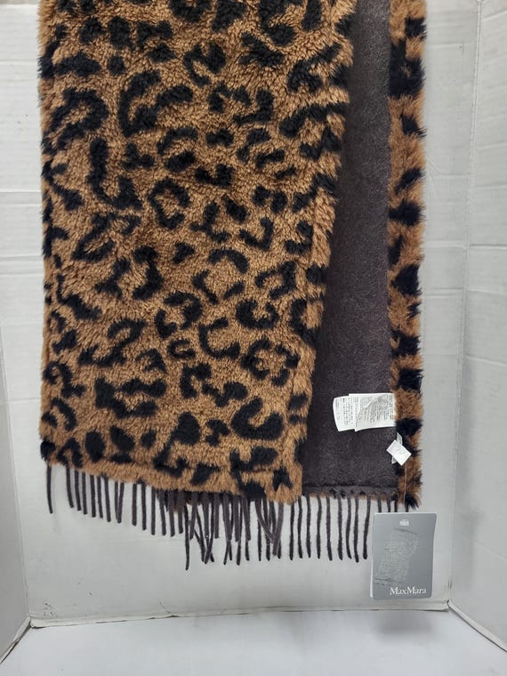 MaxMara Leopard Print Scarf