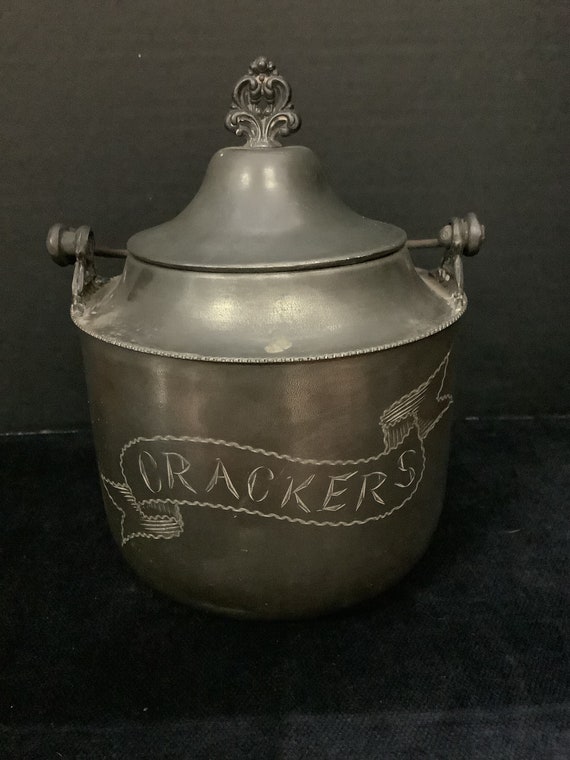 Antique Silverplate Cracker Jar