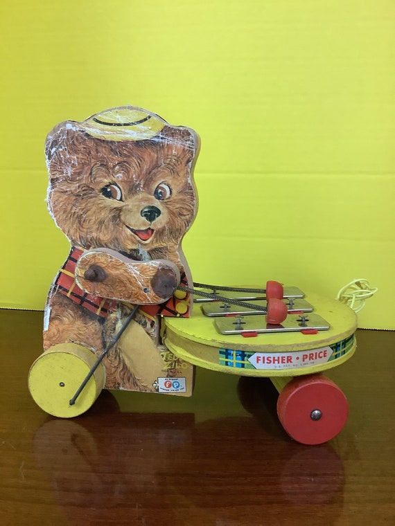 Fisher Price Wood Teddy Zilo