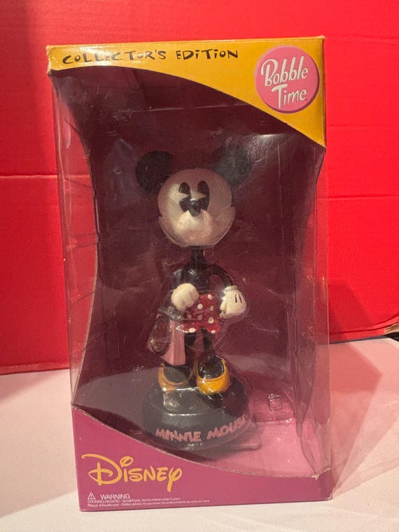 Minnie Mouse Bobble Clock MIB