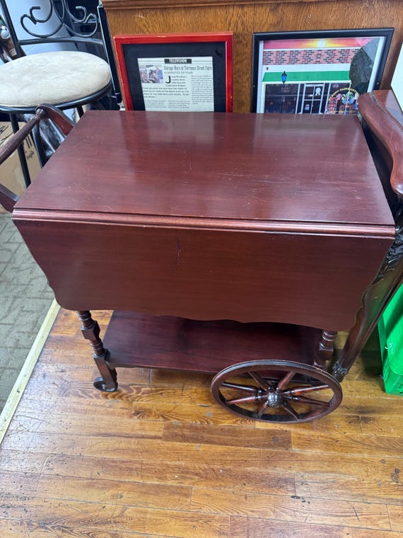 Drop-leaf Bar or Tea cart