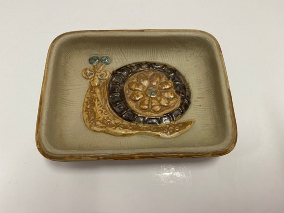 Takahashi Pottery Snail Trinket Tray