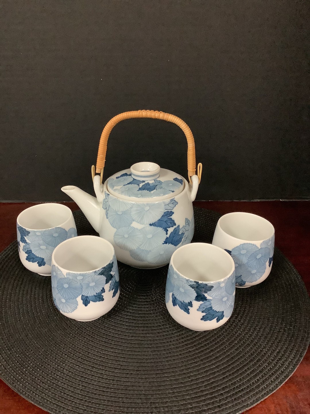 Japanese Teapot and Cups Set Etsy