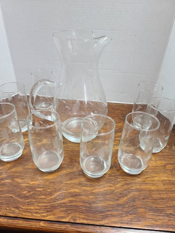 Crystal Pitcher and Glasses Set