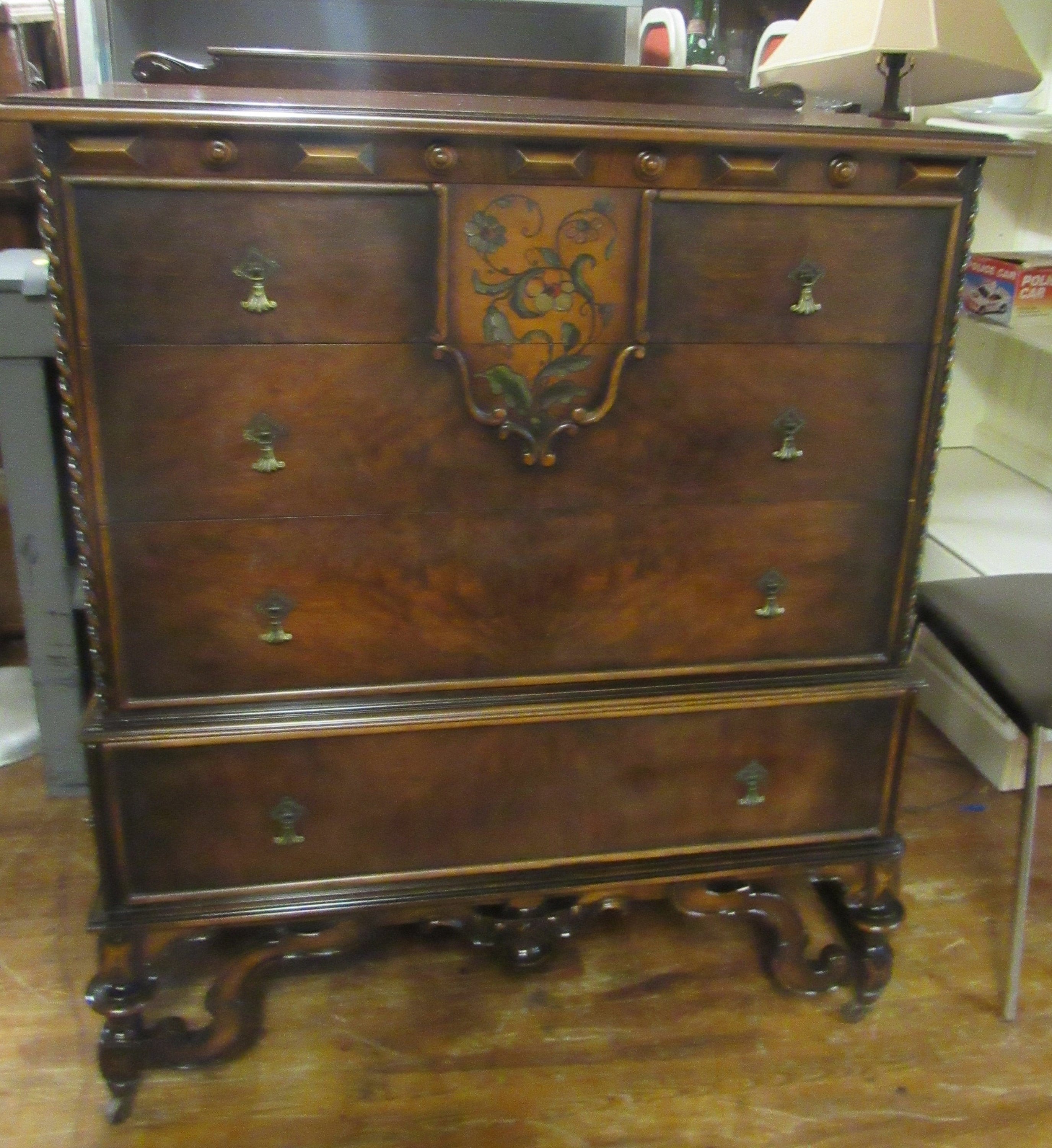 Sligh Highboy Chest Of Drawers Etsy