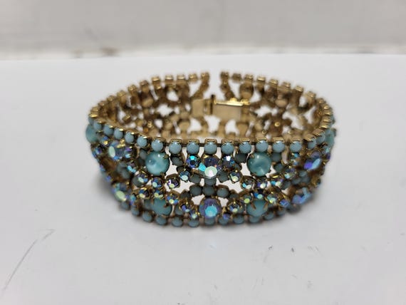 Blue Rhinestone Bracelet