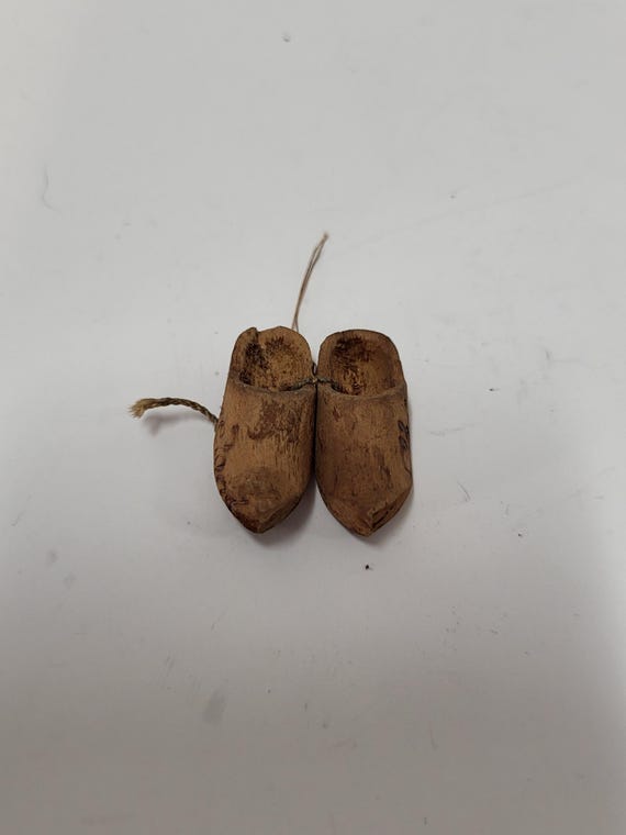 Miniature Wood Shoe Souvenir