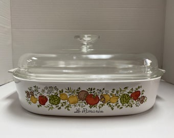 CORNING WARE／キャセロール Vintage Corning Ware A-10-B -10 x10 x 2 1/4”Le Romarin Spice of