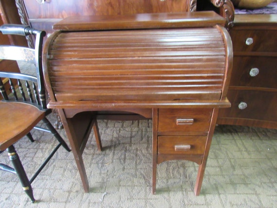 Child size roll top desk