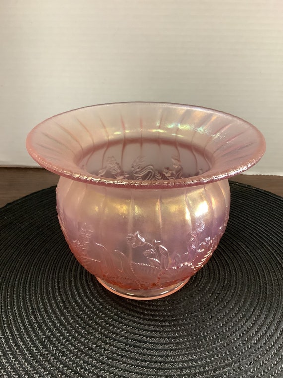 Fenton Velva Rose Stretch Bowl