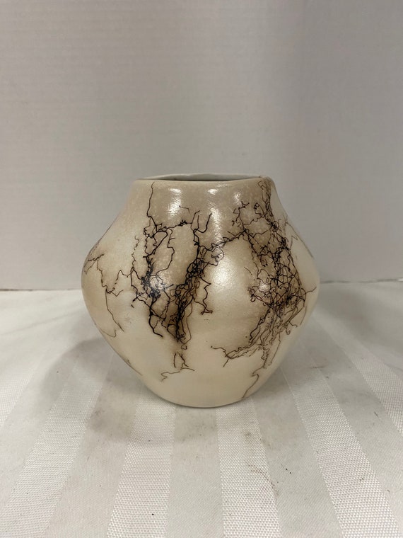 Horsehair Art Pottery Vase