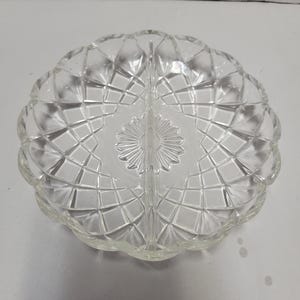 Glass Divided Relish Dish