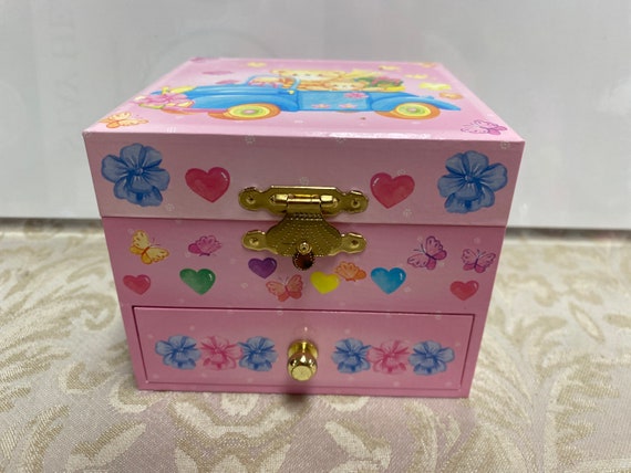 Musical jewelry box with revolving teddy bear MIP