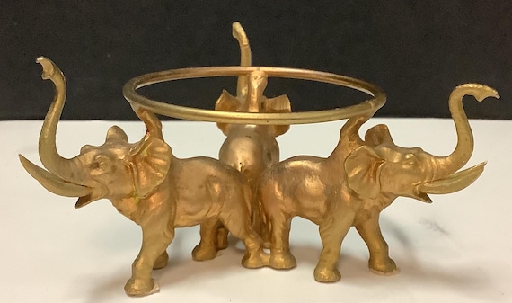 Gold Elephant Bowl Stand