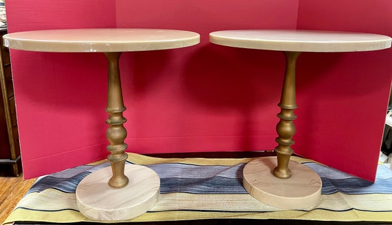 Pair of round small tables