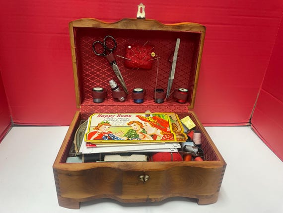 50s Cedar Sewing Box