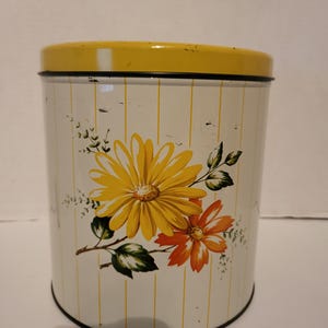 Yellow Floral Canisters