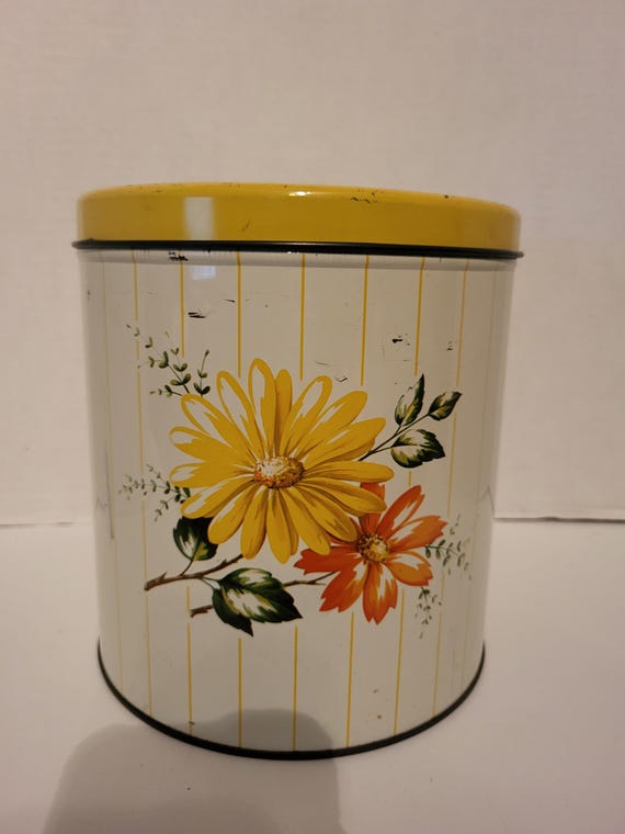 Yellow Floral Canisters