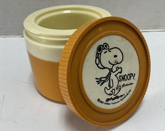 1958年製ヴィンテージ スヌーピーガラス瓶：ピーナッツ コレクターズ