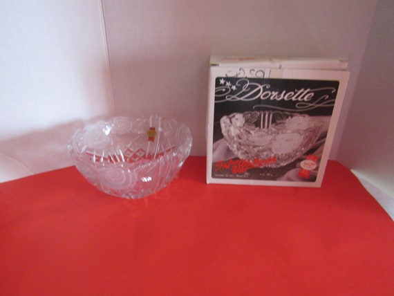 Dorsette Lead Crystal Bowl in original box