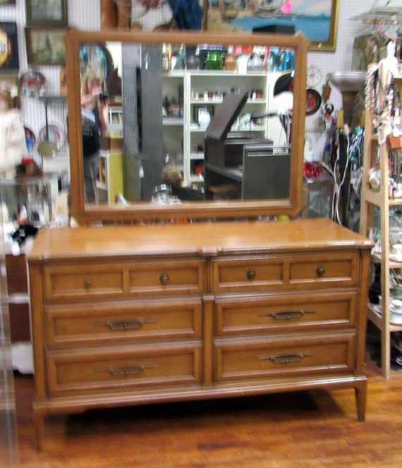 Dresser with mirror