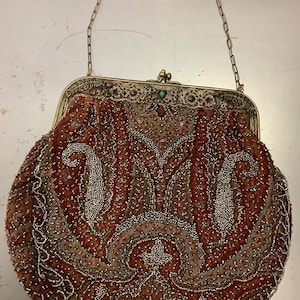 Paisley Beaded Purse