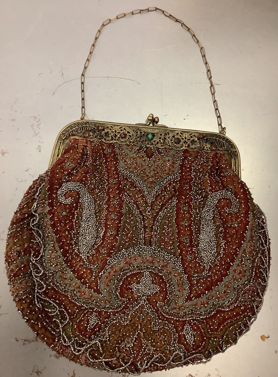 Paisley Beaded Purse