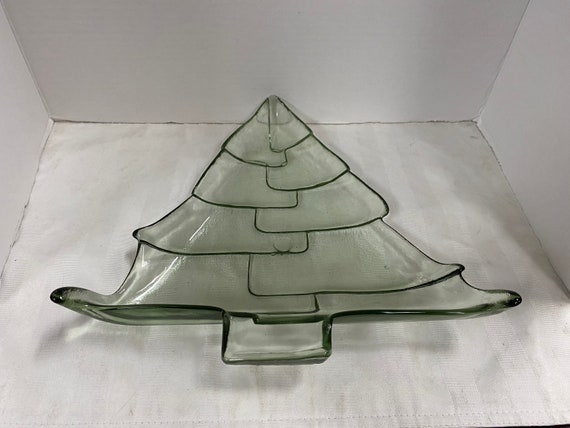 Christmas Glass Platter