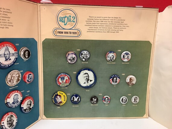 Kleenex Presidential button collection - image 5