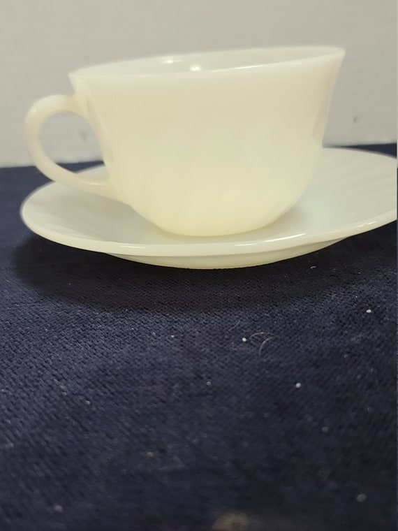 Fire King Ivory cup and saucer