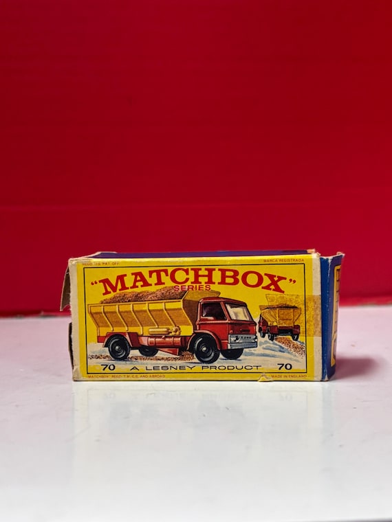 Toy Matchbook Grit Spreading Truck